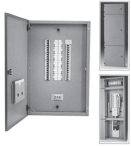 E Residential enclosures Distribution boards Surface mounting MODULAR 200 Type B, 3P+N MCB distribution board Features In accordance with BS 5486 Part 12 and BS EN 60439.