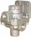 valve is set in the normal position for dry road surfaces and the front braking application air pressure is