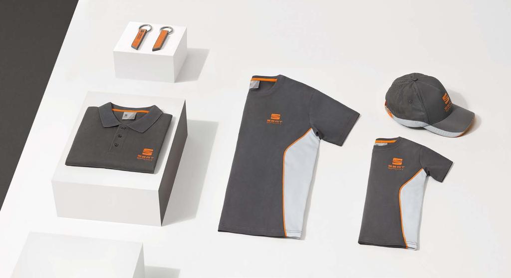 Colour: Atom grey, CUPRA Grey, Cup Racer orange. Ref: 6H1084002X GAF MEN S POLOSHIRT Polo shirt inspired by the SEAT Motorsports team wear. Material: 95% cotton, 5% elastane. Sizes: S - XXL.