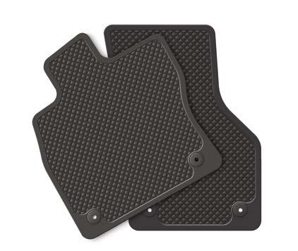 Complete with the original SEAT mounting system. 5F0863011A LOE A four-piece mat set (2 front and 2 rear).