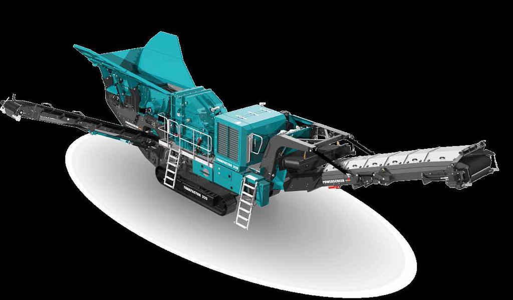 IMPACTOR 26 27 TRAKPACTOR 320 The Powerscreen Trakpactor 320 is a mid-sized horizontal impact crusher with a fully independent hydraulic driven pre-screen.