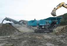 The Powerscreen Premiertrak 400 Pre-Screen model was developed to incorporate a fully independent high amplitude, hydraulically driven pre-screen with increased drop angle on the bottom deck