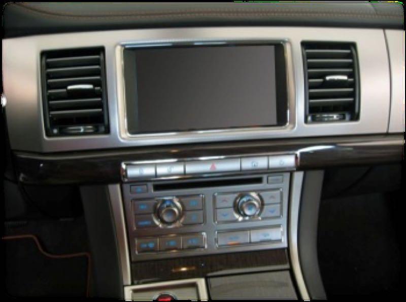 Jaguar XF with Touch-screen navigation version 2 radio module.