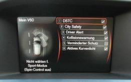 video-in-motion function (+12V = activated). Lane pilot, distance assistant and city safety system do not work while TV-free is activated!