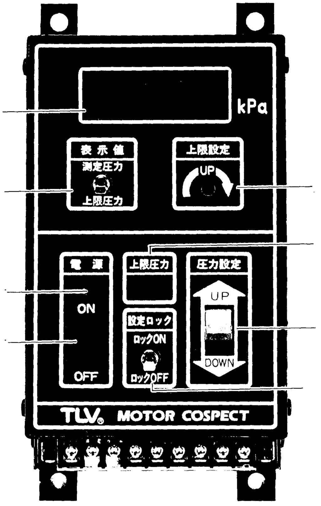 17 Controller Operation <MC-2> (5) Pressure Indicator (6) Selector Switch (1) Power Supply LED (1) Power Switch (7) Maximum Allowable Pressure Setting Knob (4) Maximum Allowable Pressure LED (2)