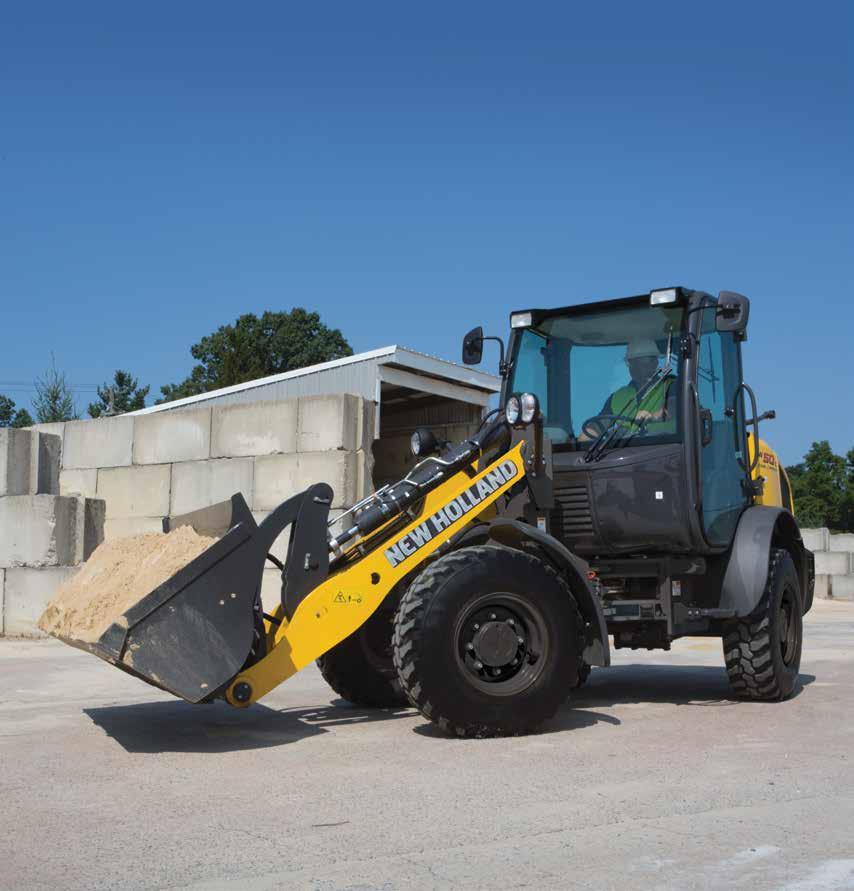 16/17 COMPACT WHEEL LOADERS Construction Municipality Snow Removal Landscaping Agriculture AT HOME IN TIGHT SPACES AND IN TOUGH TERRAIN New Holland compact wheel loaders do more than load.