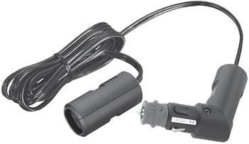 Cable: 2 x.5 sq. mm. 8JA 007 5894 Twin adapter with universal plug and 2 clutches (inside dia. 2 mm) Battery monitor Max. load: 8A at 2V.