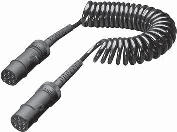 Installation material Spirallycoiled cables, 24V 7core spirallycoiled cable, 24V, "N".