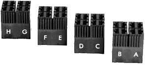 5 mm wide for fuse box 8JD 005 99306 8JB 742 64900 Coding set (4 pieces) for fuse box 8JD 005 99306 ATOfuse box Splashproof, with holders integrated into cover for 4 spare flat fuses, rubber gasket
