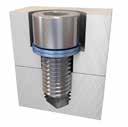 applications with large / slotted holes or with soft underlying surface, use a flanged nut / bolt together