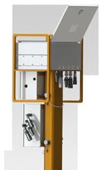The locking device prevents the incorrect setting of the verification pin when the elevator door is opened or not completely closed.