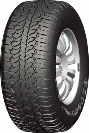 ❸The block tread design with multiplesipes provide outstanding offroad traction and reduce tread damage on