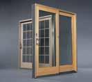 FRENCHWOOD GLIDING PATIO DOORS Features C FRAME A The sill of the Frenchwood gliding patio door has an extruded aluminum track, with a stainless steel cap that resists stain, rust and denting.