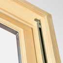 C Natural wood stops are available in pine, oak, maple or painted white. Wood jamb liners add beauty and authenticity to the window interior.