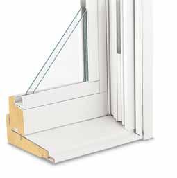 TILT-WASH DOUBLE-HUNG INSERT WINDOWS E Features FRAME A Perma-Shield exterior cladding protects the frame beautifully. Best of all, it s low-maintenance and long-lived. You never have to paint it.
