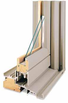 GLIDING WINDOWS Features FRAME A The exterior of the frame is covered with fiberglass to maintain an attractive appearance while minimizing maintenance.