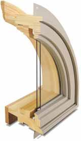 SPECIALTY WINDOWS Features FRAME A Wood frame members are treated with a water-repellent wood preservative for long-lasting * protection and performance.
