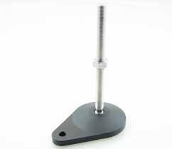 STION 28 - ONVYOR OMPONNTS & SSORIS 778 Stainless Steel, xtended olt own ase Levelling Foot Stem - 304 Stainless Steel Pad - Polypropylene with Rubber Insert 304 Supplied complete with nut L H H1 P