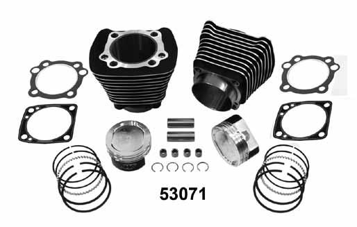 XL Evo 1986-On 1200cc XL Cylinder and Piston Kit Cylinder kit includes fitted Wiseco 9:1 piston and ring set. To be used with 1200cc heads only.