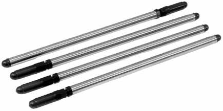 These pushrods can be used in place of stock non adjustable type with hydraulic lifters or with solid lifters in any application.