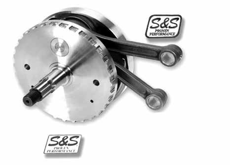 Twin Cam S&S 106 Stock Bore Stroker for Twin Cam A This S&S 4-1/2 stroke flywheel assembly with S&S 3-7/8 bore pistons for a displacement of 106 cubic inches.