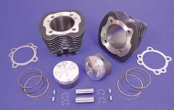 These cylinder sets will increase TC-88 engines to 95 cubic inches. No crankcase machining required for installation. Cylinder kits include pistons prefitted to cylinders with head gaskets. 10.