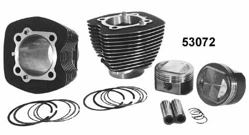 PCP Finish 53072 Black Twin Cam Hastings Piston Ring Sets- Moly Twin Cam rings are sold in sets to do 2 pistons (1 engine).