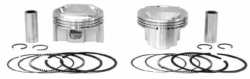 150 Wiseco TC 88 BB Piston Kit to 95 10.5:1 1999-06.047 Top and second ring,.079 oil ring, 4 stroke. Screaming Eagle ignition module recommended, 95 cu in. cylinders required, for carb models only.