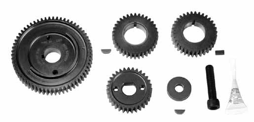 Valve Timing Open/Close S&S Gear Drive Cam Specifications Valve Duration Open/Close S&S TC Camshaft Installation Support Kit Kit includes replacement gear cover gasket, inner and outer cam bearings