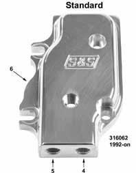 S&S BT Billet Oil Pump Gasket Kits S&S Oil Pump Gasket Kit 316271 1936-91 with paper gaskets 316273 1992-99 with paper gaskets Caution: Incorrect gear fit causes binding and premature