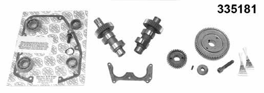 Twin Cam S&S Gear Drive Cams for 1999-on BT Engines with Stock Oil Pumps S&S Gear Drive Camshaft Kits for 1999-on BT Engines Meeting the Needs of High Performance Engines The patented S&S gear drive