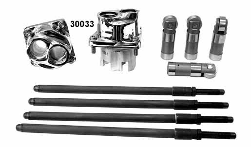 PCP Application 30033 Big Twin 1986-99, chrome 21706 As above with solids Big Twin Evo Tappet Blocks S&S tappet blocks are