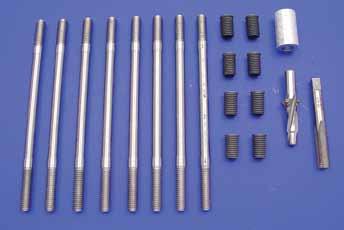 For stock bore size cylinders only. Each kit includes tap, hex wrench, and 2 drain tubes.