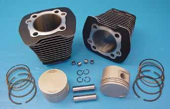 Cylinder sets 3-5/8 and larger require case boring. PCP Ratio Piston Finish 34828 9.25:1 Wiseco Silver 34829 9.25:1 Wiseco Black 34832 10.