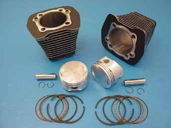540 gasket-to-gasket (each) 34831 Black cylinder (each) 34823 T/L EVO Cylinders 1984-99 Sold each and includes piston, rings and wrist pin.