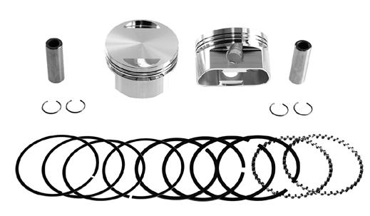 PCP Compression 35606 Standard 35607.005 35608.010 35609.020 S&S Evo 4 Forged Piston Kit for 113 Motor PCP Size 921410 STD 921411 +.010 921412 +.