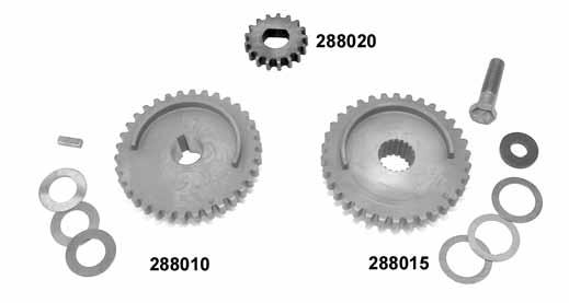 1999-06 288903 Andrews TC 88 Rear Cam Sprocket Kit 99-06 All Andrews Twin 88 cam kits require a heat