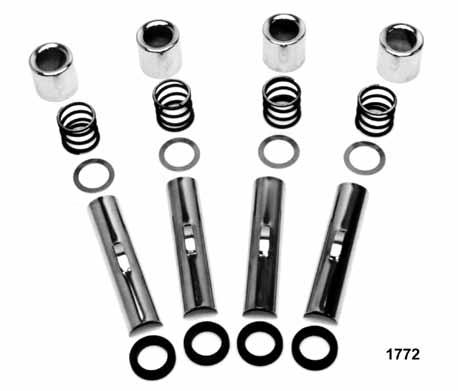 9202 BT Evo with 8 seals 1984-99 Upper Pushrod Cover Kits Each kit contains 4 chrome plated