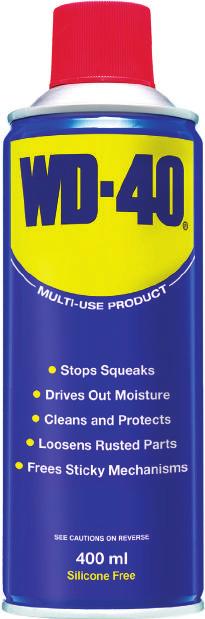 Maintenance spray Multi-Purpose WD Spray WD-40 is the original and most widely used water displacement and maintenance fluid.