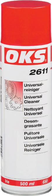 cleaners High Performance Universal Cleaner A solvent degreaser for cleaning machine parts and surfaces with oily or greasy soiling.