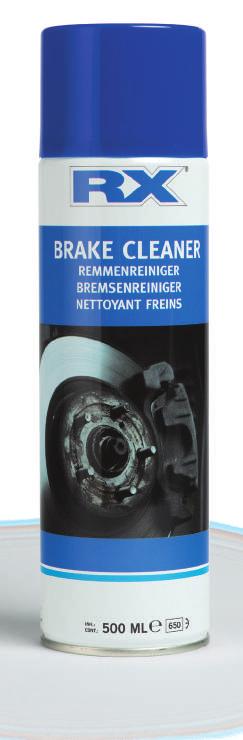 cleaners Brake Cleaner RX Brake Cleaner is a powerful, fast drying cleaner for all brake and clutch parts.