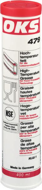 ERIKS LUBRICATION ESSENTIALS Bearing GreasE Food Grade, EP Bearing Grease OKS 479 is a high performance lubricating grease formulated to lubricate friction and roller bearings operating at medium to