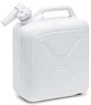 Jerrycan with tap, ltr Jerrycan,   0 ltr L., W., H. cm white VB 00 00 00.