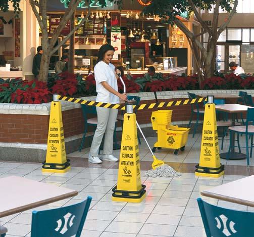 Safety safety 0 Warning cone, cm, sided stackable warning cone with multi-lingual warning messages.