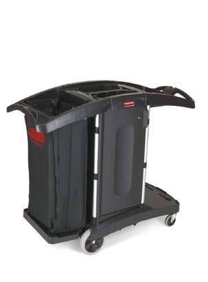 Hotel TROllEYS Compact Folding Housekeeping Cart with side pannels, Medium capacity (0- rooms) Folding Housekeeping Cart.