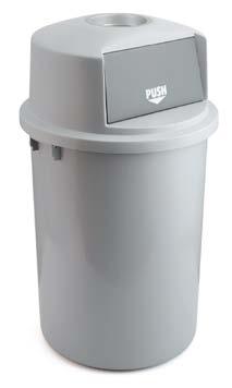 Plastic waste bin with hinged lid High quality plastic waste bin with handles and push lid. Best value for money!