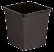 tapered waste paper bin, litres Made from high quality  insert with lid, 00 black VB 000 00 0