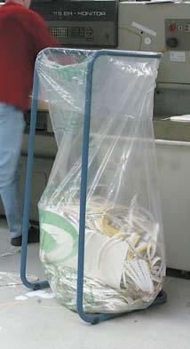 perforated high-volume waste bag made from LDPE.