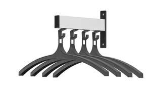 Coat racks & stands Magnetic wall mounted coat hanger Strong magnetic unit with coat hook, comes with coat hanger.