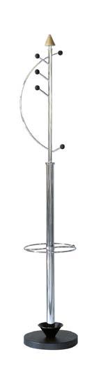 , H cm chrome VB 0 0 Hall stand HIQ Free standing four sided coat stand with x hooks.